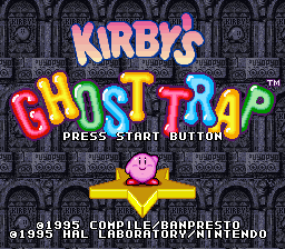 Kirby's Ghost Trap (Europe) Title Screen
